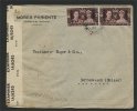TANGER, BRITISH POST OFFICE CENSOR COVER 1944 TO SWITZERLAND - Morocco Agencies / Tangier (...-1958)