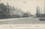 Edegem.  -   Vue Générale Des Villas Et Face De La Grotte.  Mooie Kaart,  1904  Naar  Anvers - Edegem