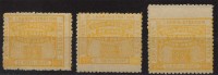 Colis Postaux  Avec Maury 2015; N° 49 Jaune,  3 Timbres ** Dans Différents Formats Ou Plaques D'erreur Vue Scans, Très R - Ungebraucht