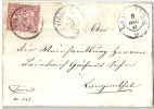 Faltbrieflein  Walliswil B.Wangen - Langenthal            1867 - Storia Postale