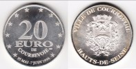 TOP ** 20 EURO DE COURBEVOIE - HAUTS DE SEINE - 15 MAI - 7 JUIN 1998 - PRECURSEUR EURO - ARGENT ** ACHAT IMMEDIAT !!! - Euros Des Villes