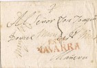 15660. Carta Entera SANTA CLARA De ESTELLA (Navarra) 1832 - ...-1850 Préphilatélie