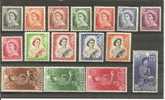 NZ Mi.Nr.332-45 + 366-67/ Dauerserie 1953-57 QE II ** - Neufs