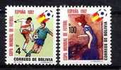 BOLIVIE 1982, FOOTBALL ESPANA 1982 Dont TABLEAU PICASSO, 2 Valeurs, NEUFS / Mint. R051 - 1982 – Spain