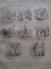 Was Dem Einen Arbeit Ist Dem Andern Ein Bergnügen    -Holzschnitt Gravure 1880  IW1880.349 - Estampes & Gravures