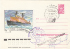 SIBIR NUCLEAR ICE BREAKER, POLAR SHIPS, SIGNED COVER STATIONERY, ENTIER POSTAL, 1978, RUSSIA - Polareshiffe & Eisbrecher