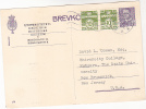 1959 DENMARK  UNIVERSITY MEDICAL HISTORY MUSEUM Postal STATIONERY CARD UPRATED To USA Stamps Cover Medicine Health - Ganzsachen