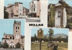 CPSM MILLAS (Pyrénées Orientales) - 4 Vues - Millas