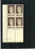 - SARRE 1947/56 . TIMBRES DE 1956 . BLOC DE 4 NEUFS SANS CHARNIERE . BORD DE FEUILLE . - Neufs