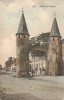 PK. LOO - PORTE D'OUEST - GEKLEURDE KAART GESCHREVEN 8/11/1914 - Lo-Reninge