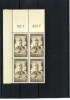 - SARRE 1947/56 . TIMBRES DE 1956 . BLOC DE 4 NEUFS SANS CHARNIERE . BORD DE FEUILLE . - Neufs