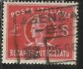 ITALIA REPUBBLICA ITALY REPUBLIC 1947 RECAPITO AUTORIZZATO TURRITA LIRE 8 USATO USED OBLITERE´ - Revenue Stamps