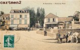 Delcampe - SARCELLES LA PLACE DU PONT ANIMEE CARTE TOILEE 95 - Sarcelles