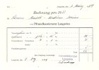 Rechnung  "Pfrundkassieramt Langwies"          1948 - Zwitserland