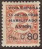 Patrióticos Canarias 02 *  Viva España. Charnela - Emisiones Nacionalistas