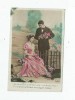 Cp , Couple , Je Vous Offre Des Fleurs , Voyagée 1910 - Paare