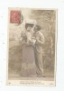 Cp , Couple , L'amour Est Un Chemin De Fleurs , Voyagée 1907 - Paare