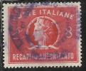 ITALIA REPUBBLICA ITALY REPUBLIC 1947 RECAPITO AUTORIZZATO TURRITA LIRE 8 USATO USED OBLITERE´ - Revenue Stamps