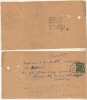 Bundi  1937  Certificate Of Posting India KF V  1/2 Anna Stamp Used As Post Office Fee   # 87728  Inde  Indien - Bundi