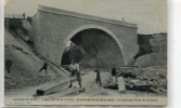 CPA 95  LOUVRES LIGNE DE PARIS A CREIL QUADRUPLEMENT DES VOIES LE NOUVEAU PONT DE PUISEUX - Louvres