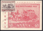 SARRE - N° 270 SUR CARTE MAXIMUM " TAG DER BRIEFMARKE 1950  - CACHET SAARBRUCKEN 23-4-50 - - Cartes-maximum