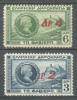 1932 GREECE OVERPRINTED DEFINITIVE STAMPS MICHEL: 348-349 MH * - Unused Stamps