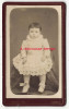 Vers 1888-CDV Portrait D'un Enfant Très Jolie Robe En Dentelle-collerette-photographie L. Martin N°7 Rue Du Pont Neuf à - Alte (vor 1900)