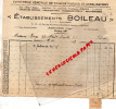 03 - MONTLUCON - FACTURE  ETS BOILEAU - TRAVAUX PUBLICS- CHAUDRONNERIE- 8-14 RUE DES ANCIENNES BOUCHERIES- 1945 - 1900 – 1949