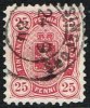 1875-1882. Coat Of Arms. Perf. L 12½. 25 PENNI Carmine. (Michel: 17 Bya) - JF157353 - Ungebraucht