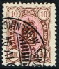 1889. Coat Of Arms. "Three-numbered". Perf. 12½. 10 Mk. Brown/red. (Michel: 34) - JF157332 - Unused Stamps