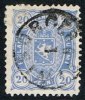 1875-1882. Coat Of Arms. Perf. L 12½. 20 PENNI Blue. (Michel: 16 Byb) - JF157309 - Nuovi