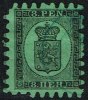 1866-1874. Coat Of Arms. Penni & Mark. Roulette III (long Tongue). 8 PEN Black On Green... (Michel: 6 Cx) - JF157346 - Unused Stamps