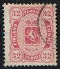 1875. Copenhagen Printing. Perf. 14: 13½. 32 Penni Carmine. Only 57.500 Issued. (Michel: 11) - JF157357 - Nuevos