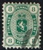 1875-1882. Coat Of Arms. Perf. L 11. 8 PENNI Yellow Green. (Michel: 14 A Yb) - JF157364 - Nuovi