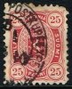 1875-1882. Coat Of Arms. Perf. L 11. 25 PENNI Carmine. (Michel: 17 A Ya) - JF157324 - Unused Stamps