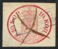 1856. Coat Of Arms. 10 KOP. Carmine. X + NYSLOT 3. JAN 185?. (Michel: 2x) - JF157072 - Neufs