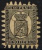 1866-1874. Coat Of Arms. Penni & Mark. Roulette III (long Tongue). 10 PEN. Black On Yel... (Michel: 7 Cy) - JF157173 - Neufs