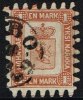 1866-1874. Coat Of Arms. Penni & Mark. Roulette III (long Tongue). 1 MARK Yellow Brown. (Michel: 10 C) - JF157171 - Neufs