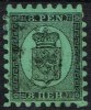 1866-1874. Coat Of Arms. Penni & Mark. Roulette I (Wave Shaped). 8 PEN. Black On Green ... (Michel: 6 Ax) - JF157199 - Ungebraucht