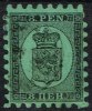 1866-1874. Coat Of Arms. Penni & Mark. Roulette I (Wave Shaped). 8 PEN. Black On Green ... (Michel: 6 Ax) - JF157199 - Neufs