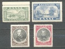 1927 GREECE BATTLE OF NAVARINO MICHEL: 321-322, 324-325 MNH ** - Unused Stamps