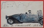 Petit Dessin "Salon De L'Automobile 1919-1920" Sur Carte Visite De Maurice Meyer Rue Du Temple, 75003 Paris ° Auto Car - Non Classés