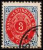 1896-1906. Bi-coloured. 3 C. Blue/red. Inverted Frame. Perf. 12 3/4. (Michel: 17 II) - JF180516 - Danish West Indies
