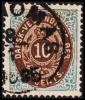 1876-1879. Bi-coloured. 10 C. Dark Ultramarine/dark Brown. 3rd Print. Normal Frame. Per... (Michel: 11 Ia) - JF180584 - Dänisch-Westindien