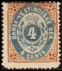 1873-1874. Bi-coloured. 4 C. Brown/ultramarine. First Print. Normal Frame. Perf. 14x13½... (Michel: 7 Ia) - JF180544 - Dänisch-Westindien