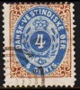 1873-1874. Bi-coloured. 4 C. Brown/ultramarine. First Print. Normal Frame. Perf. 14x13½... (Michel: 7 Ia) - JF180547 - Deens West-Indië