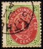 1896-1906. Bi-coloured. 1 Cent Green/red. Inverted Frame. Perf. 12 3/4. (Michel: 16 II) - JF180468 - Dänisch-Westindien