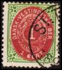 1896-1906. Bi-coloured. 1 Cent Green/red. Inverted Frame. Perf. 12 3/4. Pos 82. Defektive. (Michel: 16 II) - JF180471 - Dänisch-Westindien