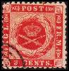 1872. 3 C. Carmine-rose. Lineperf. 12½. (Michel: 3 A) - JF180420 - Danish West Indies