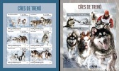 Mozambico 2013, Sled Dogs, 6val In BF +BF - Fauna Artica